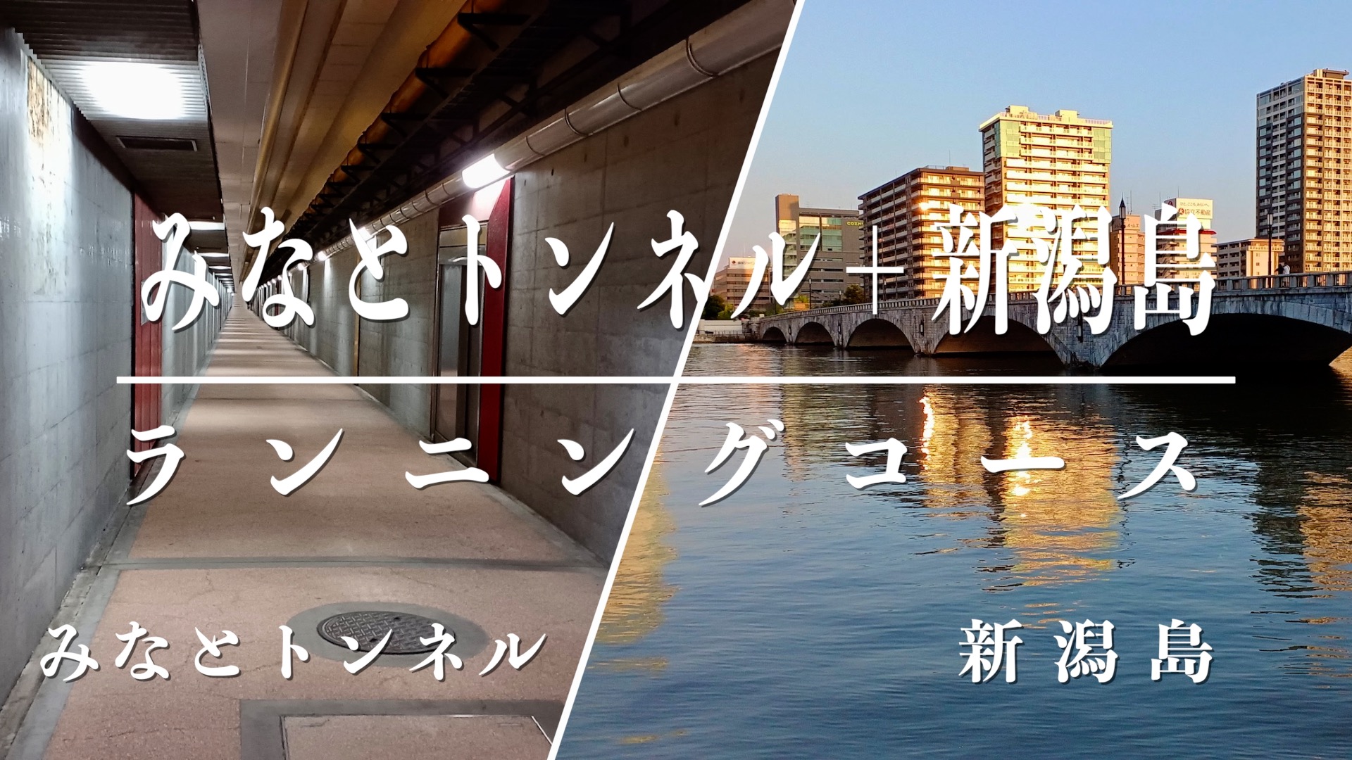 「みなとトンネル」＋「新潟島」ランニング アイキャッチ画像